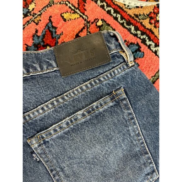 Premium 501 Levi's Jeans Cut off Shorts Denim Distressed Vintage Wedgie 28 High - Picture 7 of 10